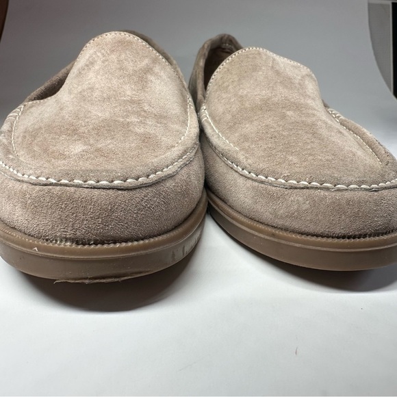 Jones Bootmaker Loafers Shoes Men's 7.5 Playa Tan Suede England Preppy Leather - Picture 9 of 14